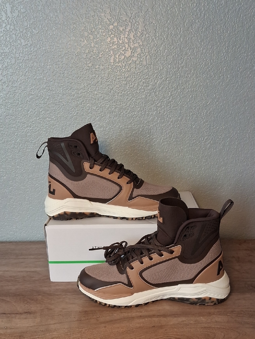 APL Women’s Lace-Up High-Top Boots in Brown and Tan